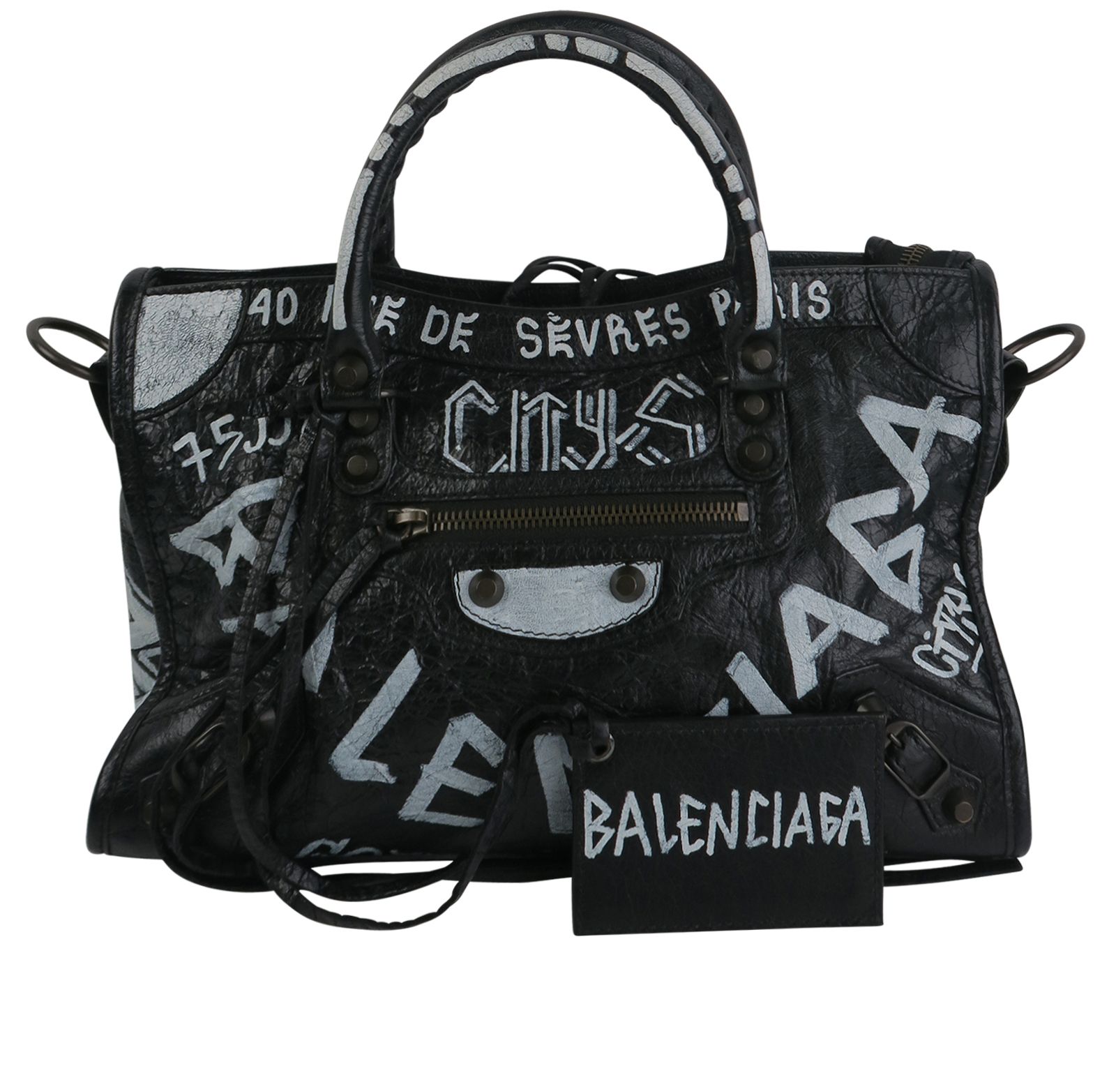 Balenciaga graffiti shop bag sale